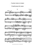 2 small pieces for piano