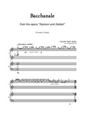 Bacchanale from the opera 'Samson and Delilah' for piano 4 hands