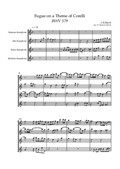J.S. Bach - Fugue on a Theme of Corelli, for saxophone quartet