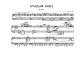 Studium XXIII for piano