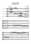 J. S. Bach - Toccata & Fuga d-moll for saxophone quartet