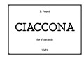 Ciaccona for Violin solo