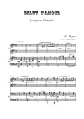 Elgar - Salut d'Amour - piano 4 hands