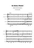 Go down, Moses! - african-american spiritual for brass quintet - Score and parts