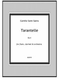 Saent-Sains - Tarantelle for Flute, Clarinet and Orchestra - full score