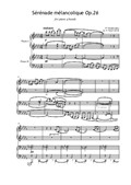 P. I. Tchaikovsky - Serenade Melancolique - piano 4 hands