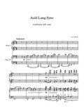 Auld Lang Syne - piano 4 hands
