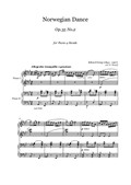 Grieg - Norwegian Dance - piano 4 hands