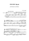 Faure - Pavane - Clarinet (A) and Piano