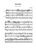 Albinoni - Adagio - piano 4 hands, score and parts