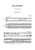 F. Chopin - 2 Preludes - piano 4 hands