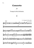 Hummel - Concerto for Trumpet (Bb) and Orchestra in Eb - parts