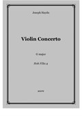Haydn - Violin Concerto G major, score and parts
