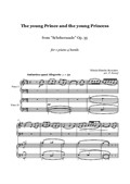 Rimsky-Korsakov - 'The young Prince and the young Princess' from 'Scheherazade' - 1 piano 4 hands - score and parts