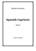 N. A. Rimsky-Korsakov - Spanish Capriccio - 1 piano 4 hands, score and parts
