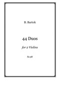 B. Bartok - 44 Duos for 2 Violins