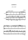 Elgar - Adieu - piano 4 hands