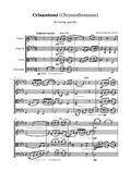 G. Puccini - Crisantemi - string quartet, score and parts