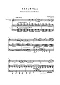 Faure - Elegy - Bass clarinet in Bb and piano
