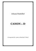 Pachelbel - Canon in D - 1 piano 4 hands