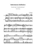 Mascagni - Intermezzo from 'Cavalleria Rusticana' - violin and piano