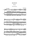 Faure - Elegy - violin and piano