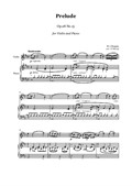 Chopin - Prelude - violin and piano