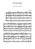 Gardel - Por Una Cabeza - string quartet - score and parts