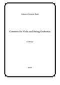 Johann Christian Bach - Concerto for Viola and String Orchestra in C Minor - score and parts